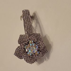 Embellished crystal barrette